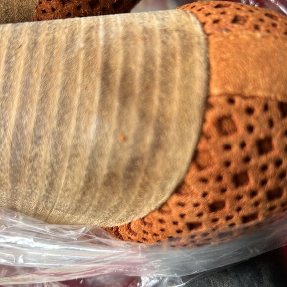 Free People Rust Brown Pandora Shootie Perforated Shoe Bootie Sz 10.5 EU 41 - Picture 10 of 10